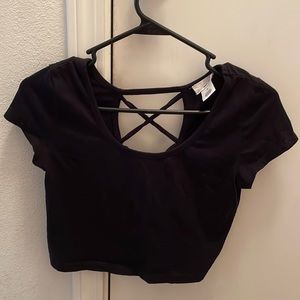 wet seal black top!
